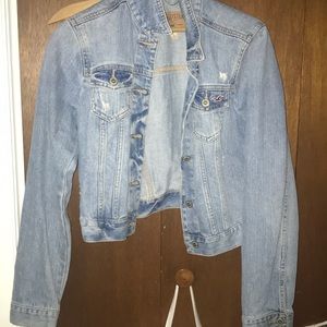 blue distressed jean jacket GREAT PRICE